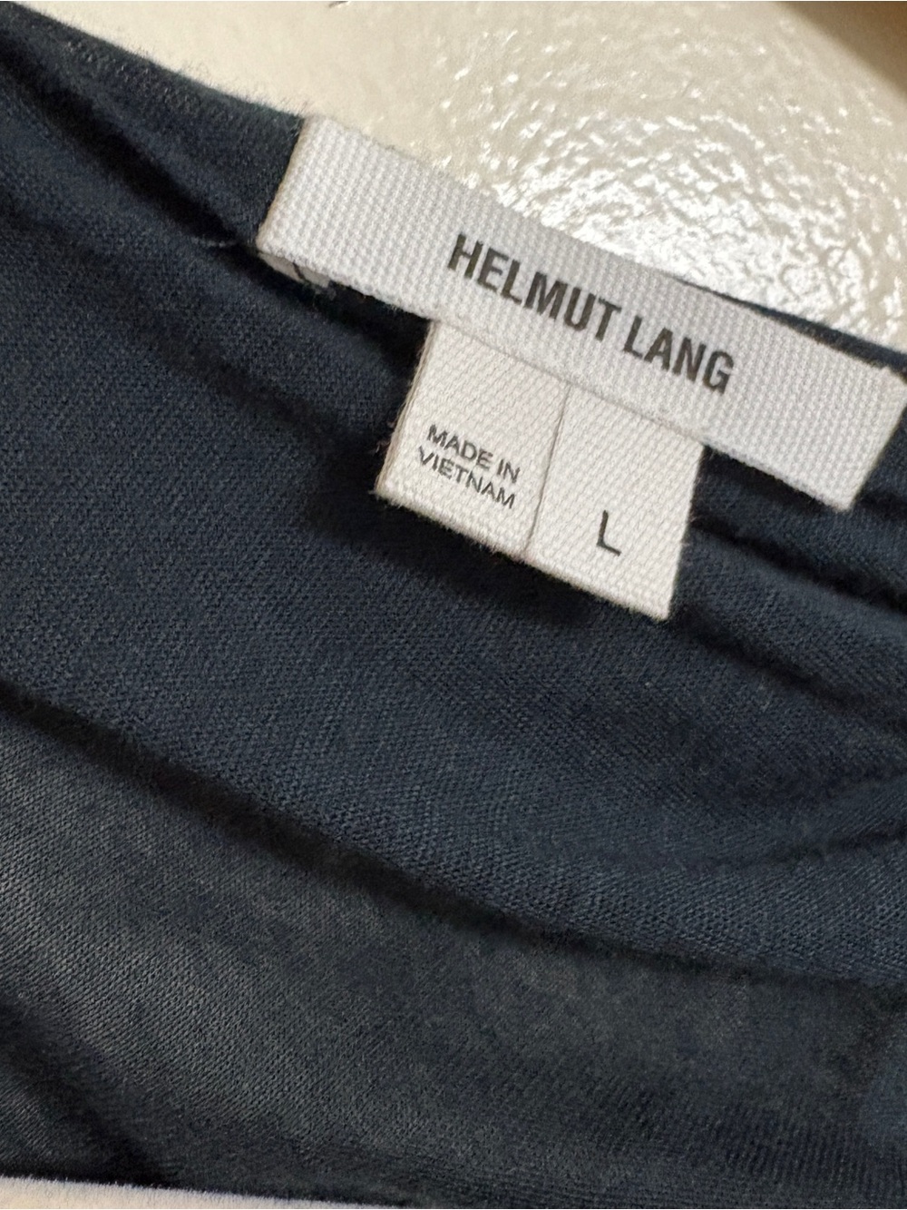 Helmut Lang Draped Lapis Blue Slack Jersey size L - Picture 3 of 3